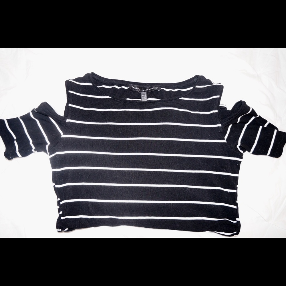 White House Black Market shoulder-less top
